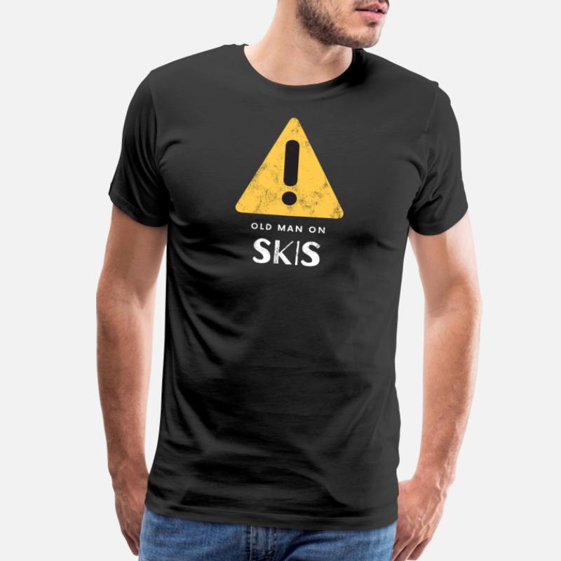 Old Man Skiing T-Shirts | Unique 